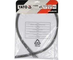 Toya Sa Poland Plastiko suvirinimo juosta | polivinilchloridas (PVC) | 2.5X5 mm | 5х1m / 5 vnt. (YT-82306)