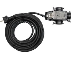 YATO ilgiklis su 3 lizdais 10m 3x1,5mm2 IP44 16A H07RN-F 8116