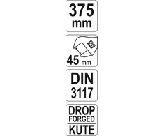 YATO KLUCZ NASTAWNY / SZWED 375mm