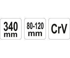 Yato Toya Sa Poland Raktas užmetamas šarnyrinis Cr-V, 80-120 mm (YT-01673)
