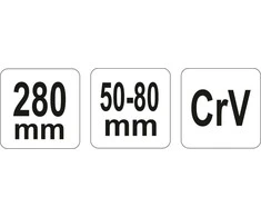 Yato Toya Sa Poland Raktas užmetamas su varžtu Cr-V, 50-80 mm (YT-01677)
