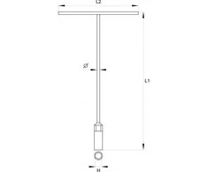 YATO T tipo veržliaraktis 10 mm 1573