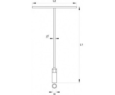 YATO T tipo pavaros raktas 13 mm 1576