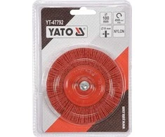 YATO DISKINIS ŠEPETĖLIS SU BOTONU 100mm NAILONAS