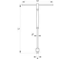 YATO TYPE-T ADAPTERIS SU 1/2 colio SUsukama rankena