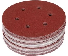 Toya Sa Poland Šlifavimo popierius {velcro) | 6 skylės | 150 mm / P100 | 50 vnt. (YT-834584)