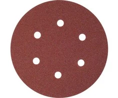 Toya Sa Poland Šlifavimo popierius {velcro) | 6 skylės | 150 mm / P100 | 50 vnt. (YT-834584)