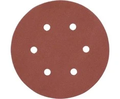 Toya Sa Poland Šlifavimo popierius {velcro) | 6 skylės | 150 mm / P240 | 50 vnt. (YT-834589)