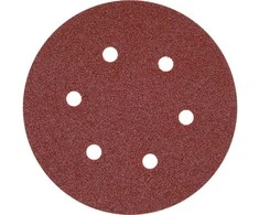 Toya Sa Poland Šlifavimo popierius {velcro) | 6 skylės | 150 mm / P60 | 50 vnt. (YT-834582)