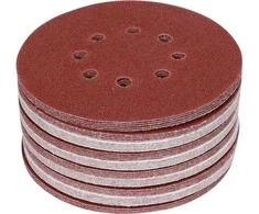 Toya Sa Poland Šlifavimo popierius {velcro) | 8 skylės | 150 mm / P60 | 50 vnt. (YT-834592)