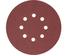 Toya Sa Poland Šlifavimo popierius {velcro) | 8 skylės | 150 mm / P120 | 50 vnt. (YT-834595)