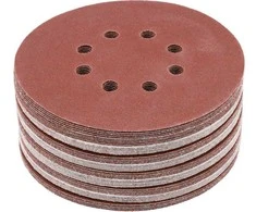 Toya Sa Poland Šlifavimo popierius {velcro) | 8 skylės | 150 mm / P80 | 50 vnt. (YT-834593)