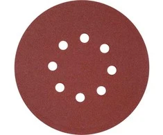 Toya Sa Poland Šlifavimo popierius {velcro) | 8 skylės | 150 mm / P240 | 50 vnt. (YT-834599)
