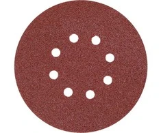Toya Sa Poland Šlifavimo popierius {velcro) | 8 skylės | 150 mm / P100 | 50 vnt. (YT-834594)