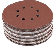 Toya Sa Poland Šlifavimo popierius {velcro) | 8 skylės | 150 mm / P220 | 50 vnt. (YT-834598)