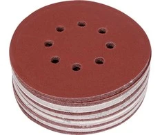 Toya Sa Poland Šlifavimo popierius {velcro) | 8 skylės | 150 mm / P240 | 50 vnt. (YT-834599)