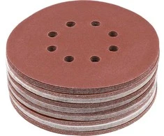 Toya Sa Poland Šlifavimo popierius {velcro) | 8 skylės | 150 mm / P150 | 50 vnt. (YT-834596)