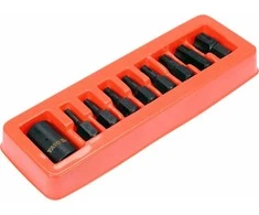 Yato Toya Sa Poland Smūginiai antgaliai | 12,5 mm (1/2") | T-Star (Torx) T30 - T70 | 9 vnt (YT-10664)