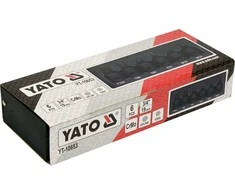 Yato Toya Sa Poland Smūginių antgalių rinkinys | 20 mm (3/4") | T-Star (Torx) T70 - T100 | spline M16-M18 | 6 vnt. (YT-10653)