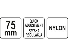 YATO spaustukas C TIPO NAILONAS 75mm