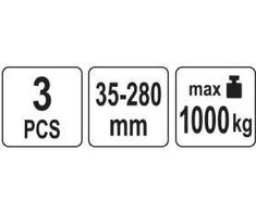 Yato Toya Sa Poland Spyruoklių suspaudėjai | galia 1000 kg / 35-280 mm (YT-25450)