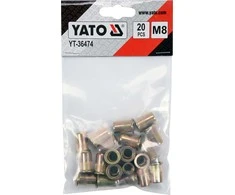 Yato Toya Sa Poland Srieginės kniedės plieninės | M8/20 vnt. (YT-36474)
