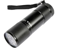 YATO LATARKA aliumininės 9-LED Juoda