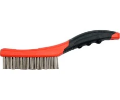 Toya Sa Poland Vielinis šepetys nerūdijančio plieno | plastikinė rankena | 260 mm, 4 eilutės