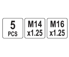 Yato Toya Sa Poland Žvakės sriegio remonto rinkinys | M14x1.25 mm / M16x1.25 mm (YT-17582)