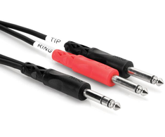 Hosa - TRS 6.35 intarpas - 2 x TS 6.35 2m