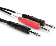 Hosa - TRS 6.35 intarpas - 2 x TS 6.35 3m