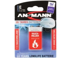 1 Ansmann Lithium 9V blokas dūmų detektoriui
