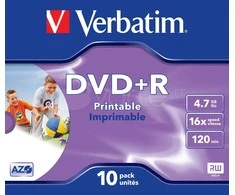 Verbatim 43508 neįrašytas DVD diskas 4,7 GB DVD+R 10 vnt