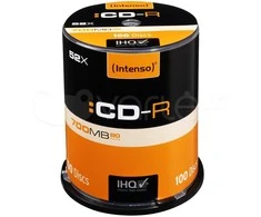 INTENSO 1001126 CD-R Intenso [ torto dėžutė 100 | 700 MB | 52x ]