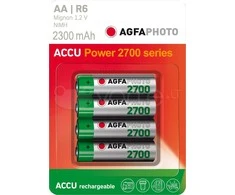 Solight 1x4 AgfaPhoto Akku NiMh Mignon AA 2300 mAh