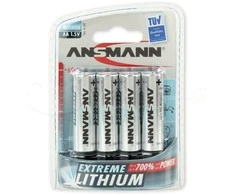 Baterijos Ansmann Extreme Lithium AA / FR6, 4vnt.