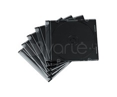 1x50 Hama CD Jewel Case SlimLine skaidrus-juodas 51269