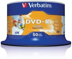 VERBATIM DVD-R DLP 4.7 GB SPINDLE 16X