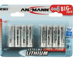 Baterijos Ansmann Extreme Lithium AA / FR6 8 vnt.
