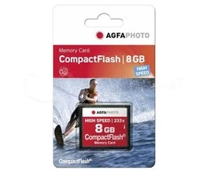 Atminties kortelė AgfaPhoto Compact Flash 8GB didelės spartos 233x MLC