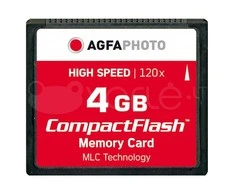 Atminties kortelė AgfaPhoto Compact Flash 4GB didelės spartos 120x MLC
