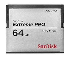 Atminties kortelė SanDisk CFAST 2.0 VPG130 64GB Extreme Pro SDCFSP-064G-G46D