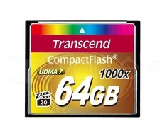 Atminties kortelė Transcend Compact Flash 64GB 1000x