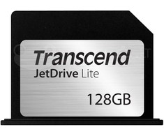 Atminties kortelė TRANSCEND 128 GB JetDrive Lite, skirtas Retina MacBook Pro 15 colių 2013 m. pabaigoje