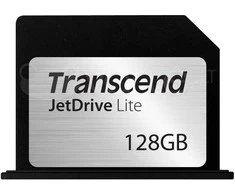 Atminties kortelė TRANSCEND 128 GB JetDrive Lite, skirtas Retina MacBook Pro 15 colių 2013 m. pabaigoje