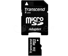 TRANSCEND 2GB Micro SD atminties kortelė