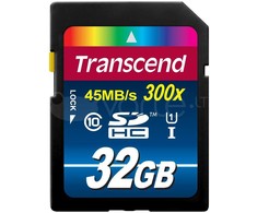 Atminties kortelė Transcend SDHC 32GB 10 klasės UHS-I 300x Premium