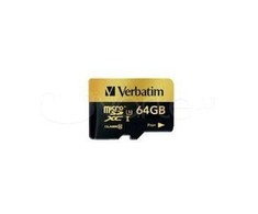Atminties kortelė Tab Verbatim Pro + Micro SDXC 64 GB klasė 10 UHL- / U1 (44034)