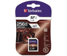 Atminties kortelė Verbatim Premium 256GB, 300x, SDXC UHS-I / V44026