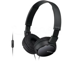 Sulankstomos ausinės Sony MDR-ZX110AP su mikrofonu, Juodos
